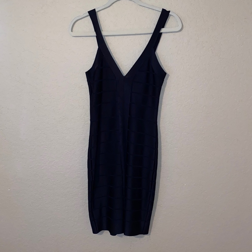 French Connection Black Sleeveless Bandage Dress